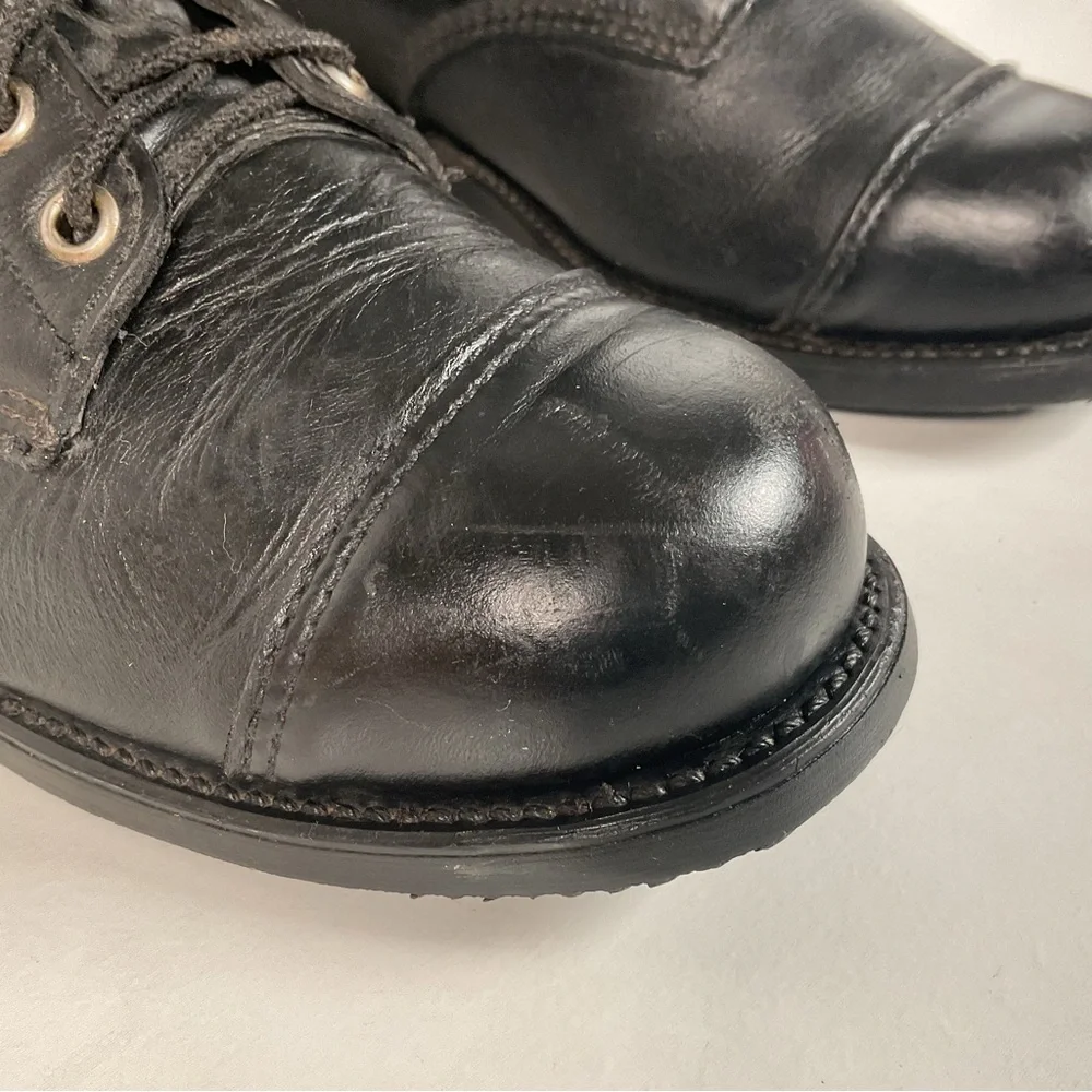 Vintage Harley Davidson Tall Lace Up Boots | USA Made | Men’s 8 | Women’s 9
